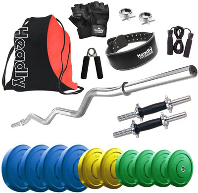 

Headly Premium CP-HR-25KGCOMBO23 Coloured Home Gym Kit