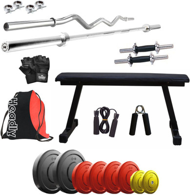 

Headly Premium CP-HR-45KGCOMBO7 Coloured Home Gym Kit