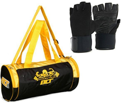 

BLT Prism Duffel Bag With 1 Pair Exercise Gloves Gym & Fitness Kit