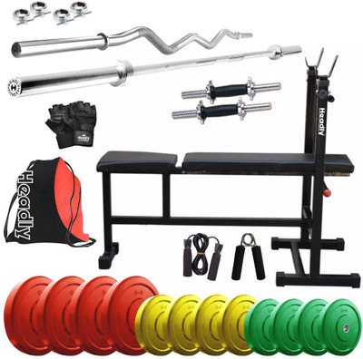 

Headly Premium CP-HR-38KGCOMBO5 Coloured Home Gym Kit