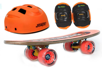 

Jaspo New Horizon Eco Junior Skateboard Combo (18*5") (Skateboard+hemet+elbow) (for age group upto 6 years) Skating Kit