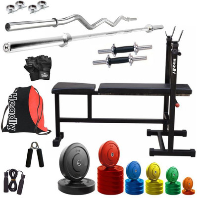 

Headly Premium CP-HR-82KGCOMBO5 Coloured Home Gym Kit