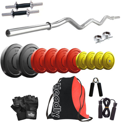 

Headly Premium CP-HR-50KGCOMBO3 Coloured Home Gym Kit
