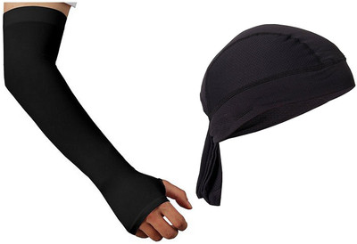 

Shrih Combo Of Arm Sleeve With Head Bandana Cycling Kit