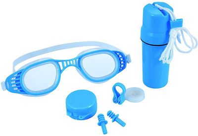 

Shrih Goggles, Nose Clip, Ear Plugs And Storage Case Swimming Kit
