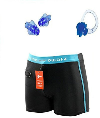

Kyachaiyea (Silicon Ear Plug, Swimming Nose Clip, Authentic Men Adult Swim Trunks Boxer Nylon) Swimming Kit