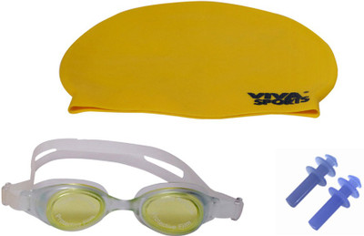 

Viva Sports Silicone Cap, Goggles, Ear plugs Swimming Kit