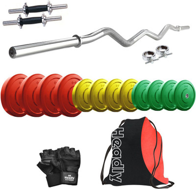 

Headly Premium CP-HR-38KGCOMBO4 Coloured Home Gym Kit