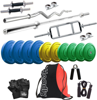 

Headly Premium CP-HR-25KGCOMBO1 Coloured Home Gym Kit