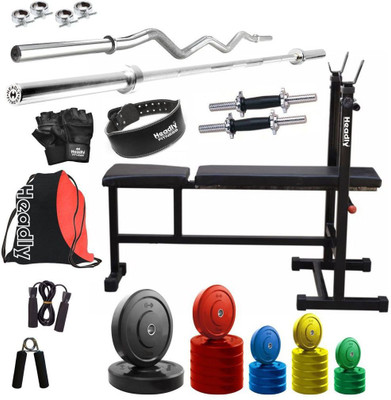 

Headly Premium CP-HR-85KGCOMBO6 Coloured Home Gym Kit