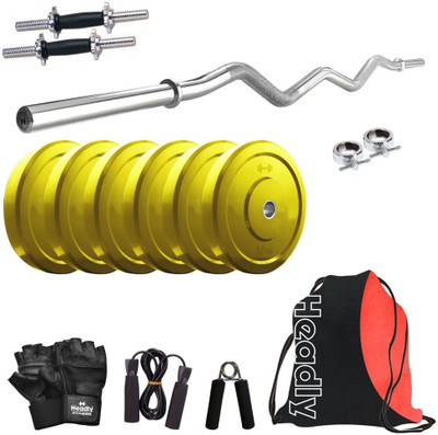 

Headly Premium CP-HR-15KGCOMBO3 Coloured Home Gym Kit