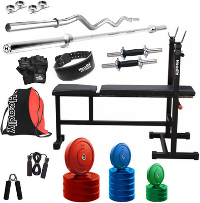

Headly Premium CP-HR-46KGCOMBO6 Coloured Home Gym Kit