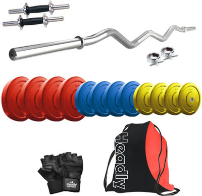 

Headly Premium CP-HR-42KGCOMBO4 Coloured Home Gym Kit