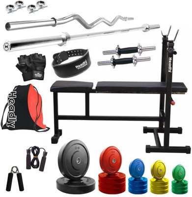 

Headly Premium CP-HR-70KGCOMBO6 Coloured Home Gym Kit