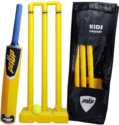 

PEPUP Plastic Cricket Cricket Kit(Bat Size: 5)