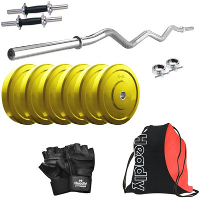 

Headly Premium CP-HR-15KGCOMBO4 Coloured Home Gym Kit