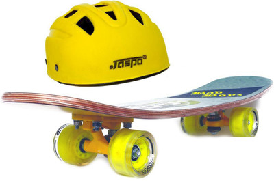 

Jaspo Dragon Fire Dual Medium Skateboard Combo (24*6") (Skateboard+helmet) ( For age group 7 years and above) Skating Kit