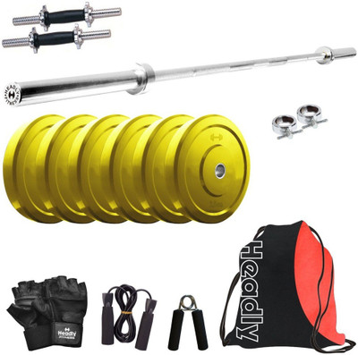 

Headly Premium CP-HR-15KGCOMBO9 Coloured Home Gym Kit