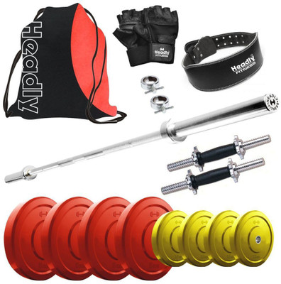 

Headly Premium CP-HR-30KGCOMBO30 Coloured Home Gym Kit