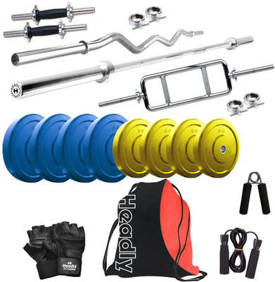 

Headly Premium CP-HR-22KGCOMBO1 Coloured Home Gym Kit