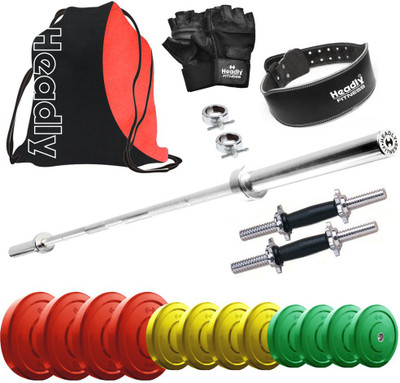 

Headly Premium CP-HR-38KGCOMBO30 Coloured Home Gym Kit