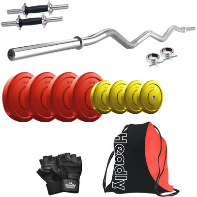 

Headly Premium CP-HR-30KGCOMBO4 Coloured Home Gym Kit