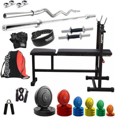

Headly Premium CP-HR-72KGCOMBO6 Coloured Home Gym Kit