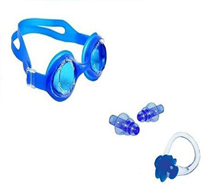 

Kyachaiyea Swimming Kit (Silicon Ear Plug, Silicon Nose Clip, Swimming Goggles) Swimming Kit