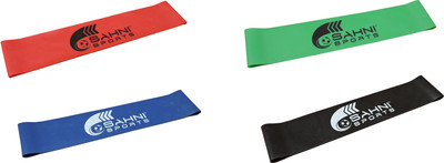 

Sahni Sports Exercise 4 Level Resistance Loop Bands Gym & Fitness Kit
