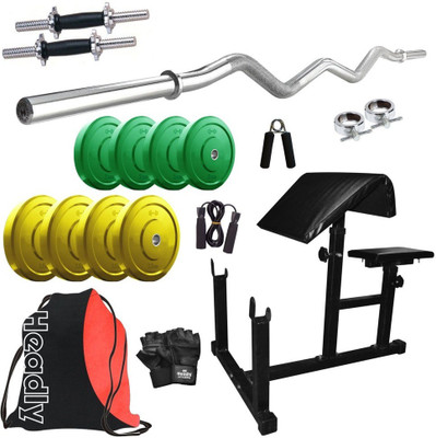 

Headly Premium CP-HR-18KGCOMBO11 Coloured Home Gym Kit