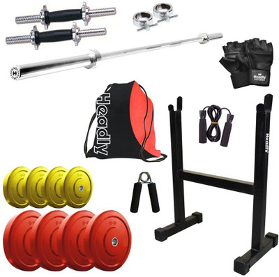 

Headly Premium CP-HR-30KGCOMBO17 Coloured Home Gym Kit