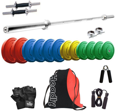 

Headly Premium CP-HR-35KGCOMBO9 Coloured Home Gym Kit