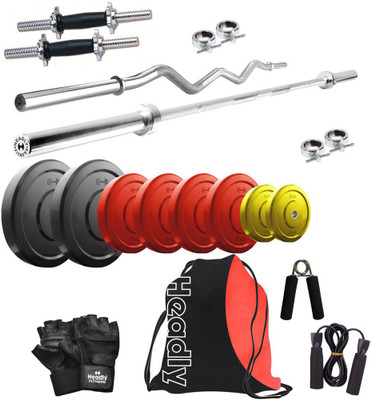 

Headly Premium CP-HR-45KGCOMBO2 Coloured Home Gym Kit