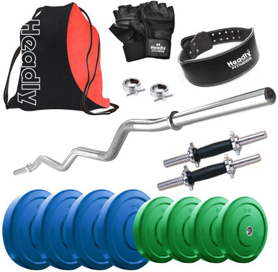 

Headly Premium CP-HR-20KGCOMBO24 Coloured Home Gym Kit