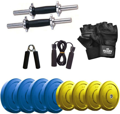 

Headly Premium CP-HR-22KGDMCOMBO3 Coloured Home Gym Kit