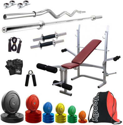 

Headly Premium CP-HR-72KGCOMBO8 Coloured Home Gym Kit