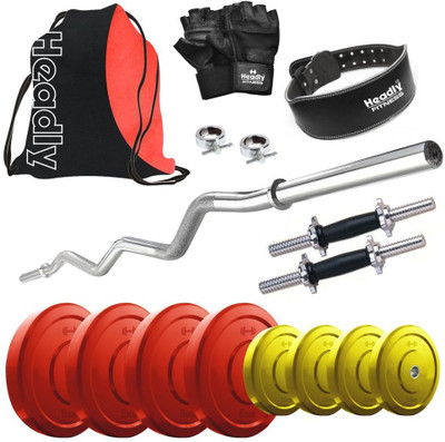 

Headly Premium CP-HR-30KGCOMBO24 Coloured Home Gym Kit