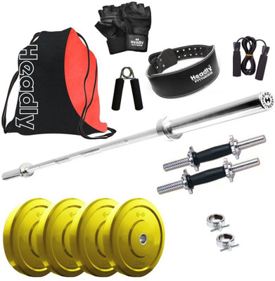 

Headly Premium CP-HR-10KGCOMBO29 Coloured Home Gym Kit