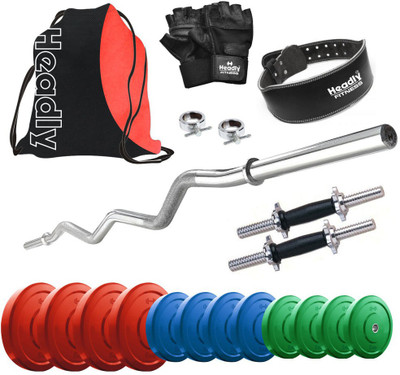 

Headly Premium CP-HR-40KGCOMBO24 Coloured Home Gym Kit