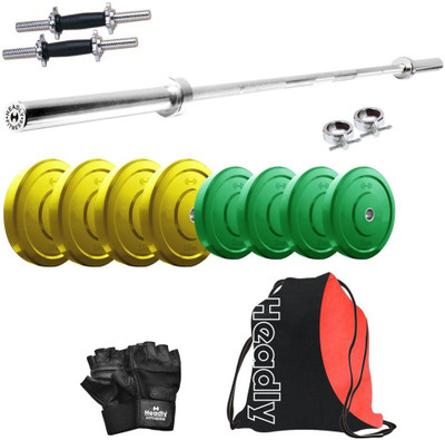 

Headly Premium CP-HR-18KGCOMBO10 Coloured Home Gym Kit
