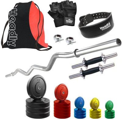 

Headly Premium CP-HR-100KGCOMBO24 Coloured Home Gym Kit