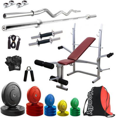 

Headly Premium CP-HR-65KGCOMBO8 Coloured Home Gym Kit