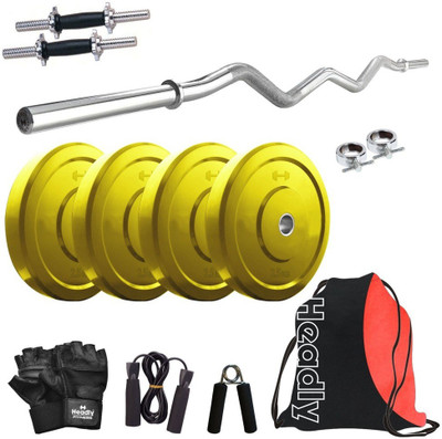 

Headly Premium CP-HR-10KGCOMBO3 Coloured Home Gym Kit