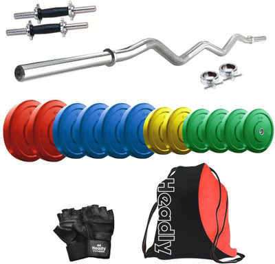 

Headly Premium CP-HR-35KGCOMBO4 Coloured Home Gym Kit