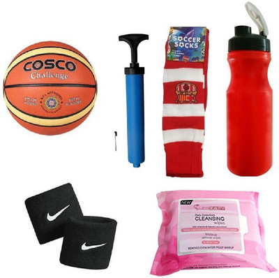 

Cosco Challenge Basketball (Size-6) Combo Basketball Kit