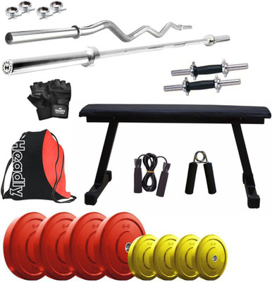 

Headly Premium CP-HR-30KGCOMBO7 Coloured Home Gym Kit