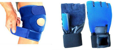 

Solutions24x7 Fit All Combo Knee Support And Gloves Gym & Fitness Kit