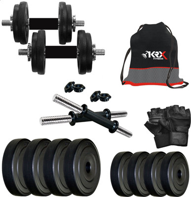 KRX PVC 12 KG DMCOMBO 3 Adjustable Dumbbell(12 kg)