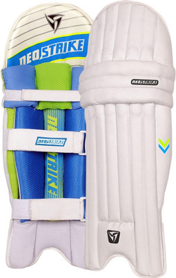 

Neo Strike Pro700 Men's (39 - 43 cm) Batting Pad(White, Fluerocent green, Blue, Right Handed)
