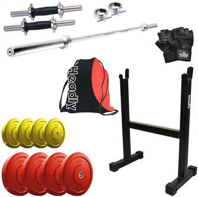 

Headly Premium CP-HR-30KGCOMBO18 Coloured Home Gym Kit